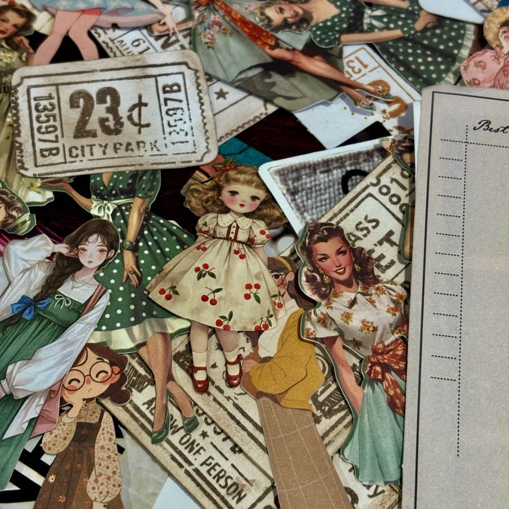 Ephemera Bundle: 20 Pieces for Mixed Media Art Junk Journal Scrapbooking - Picture 12 of 16